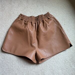 J.ING Brown High Waist Shorts